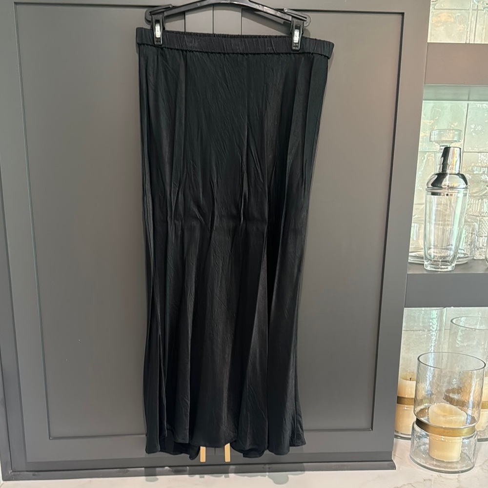 GAP Black Silk Skirt